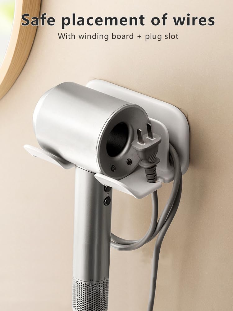 Universal Hair Dryer Holder, Blow Dryer Hanger Wall Mount -  BigGreenBear.com Beauty Products 11.39 USD Big Green Bear