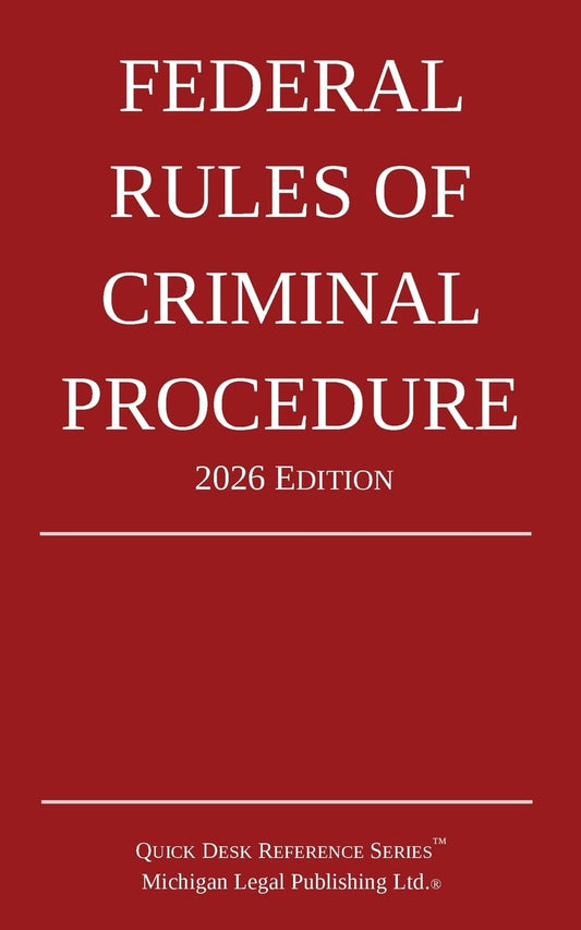 Federal Rules of Criminal Procedure; 2026 Edition Buy New(Paperback)