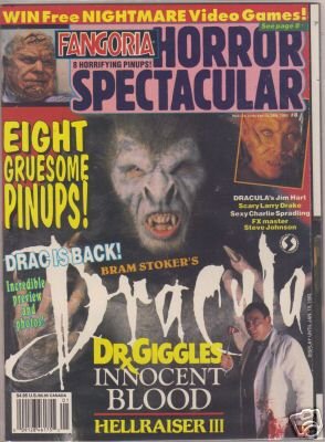 Fangoria Horror Spectacular Magazine Vol. 8 January 1993