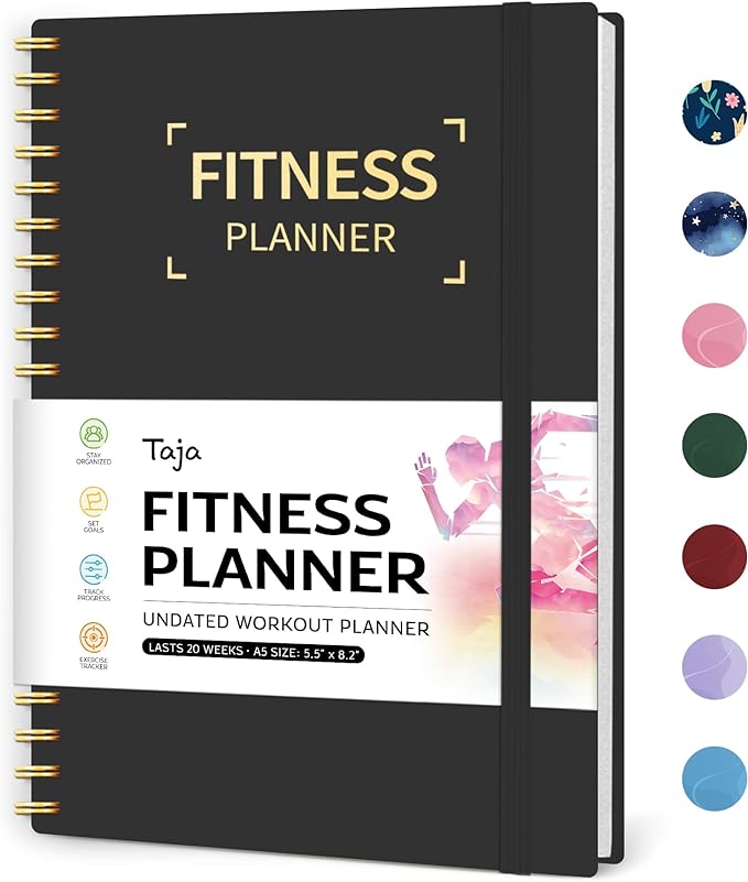 Fitness Workout Journal for Women & Men -  BigGreenBear.com Book 16.99 USD Big Green Bear