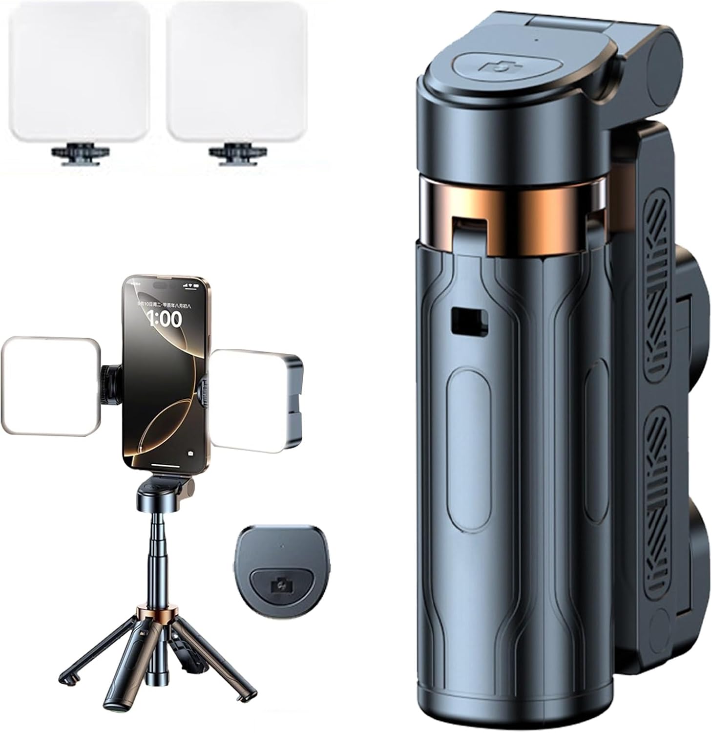Mini Tripod JC25, Foldable Selfie Stick Tripod with Detachable Remote -  BigGreenBear.com cell phone 19.99