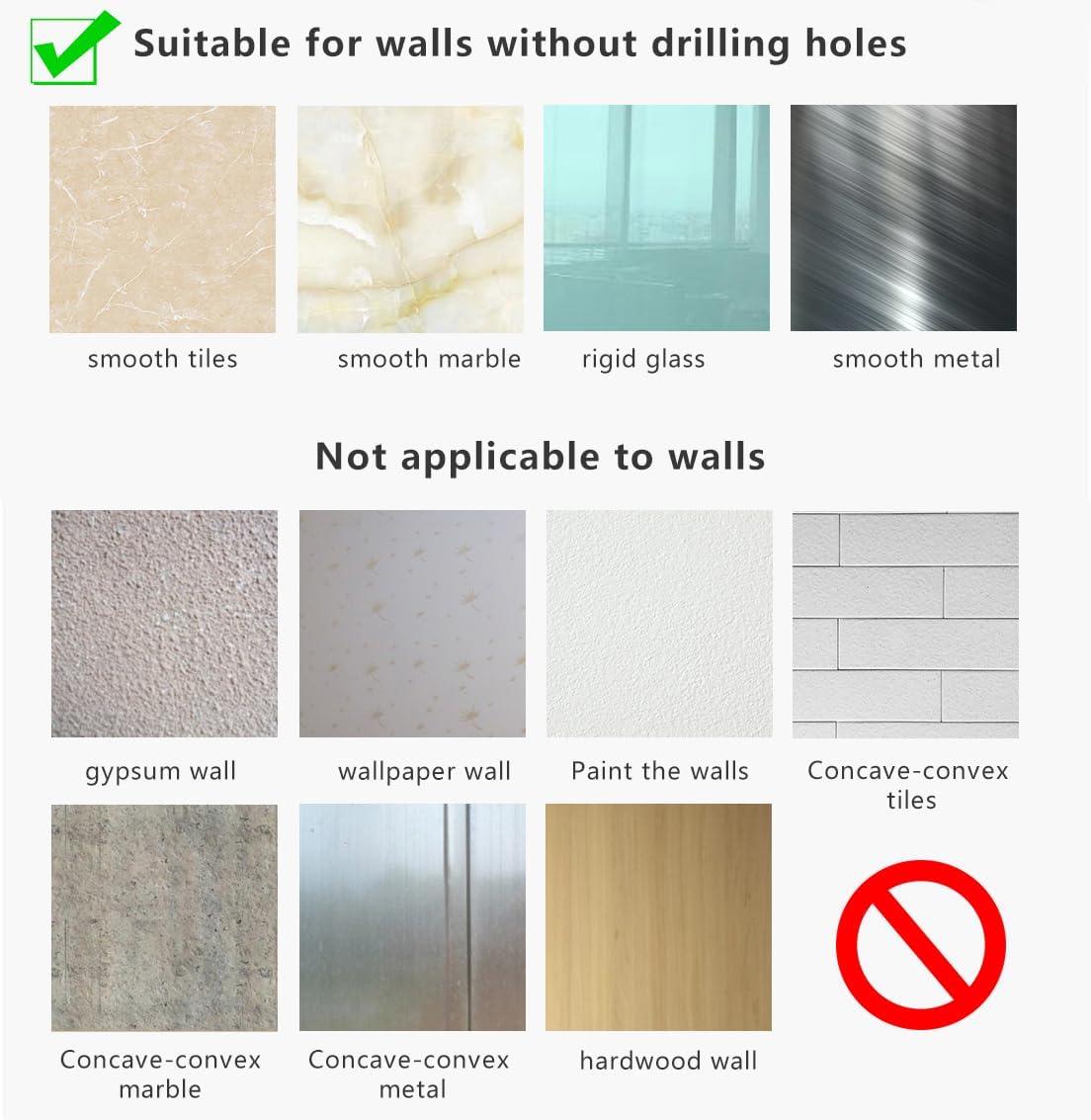 Universal Hair Dryer Holder, Blow Dryer Hanger Wall Mount -  BigGreenBear.com Beauty Products 11.39 USD Big Green Bear