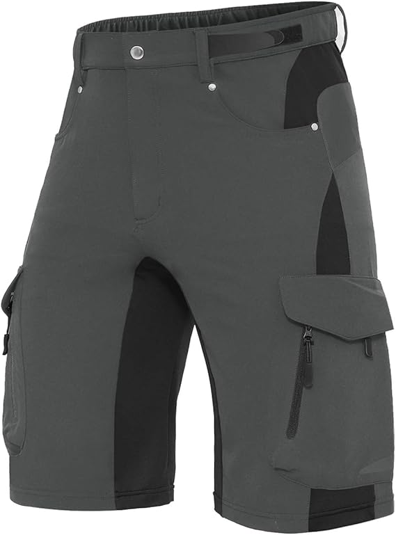Men's outdoor quick-dry hiking shorts in [Color] with 6 pockets and adjustable waistband.