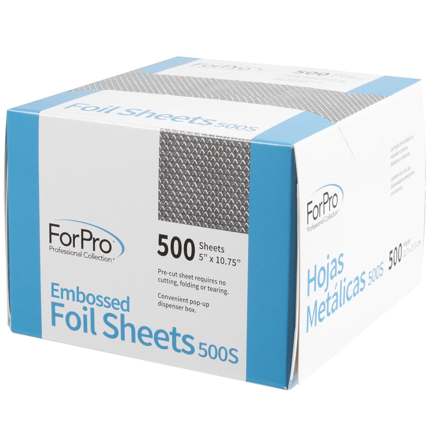 ForPro Professional Collection Embossed Foil Sheets 500S, Aluminum Foil, Pop-Up Dispenser -  BigGreenBear.com Beauty Products 11.99 USD Big Green Bear