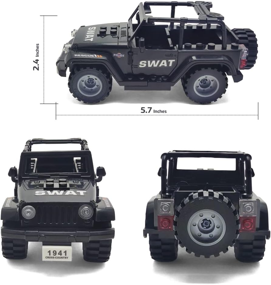 SWAT Military Police Building Block Set  (22 PCS) with Weapons and Accessories -  BigGreenBear.com Building Toys 45.00 USD Big Green Bear