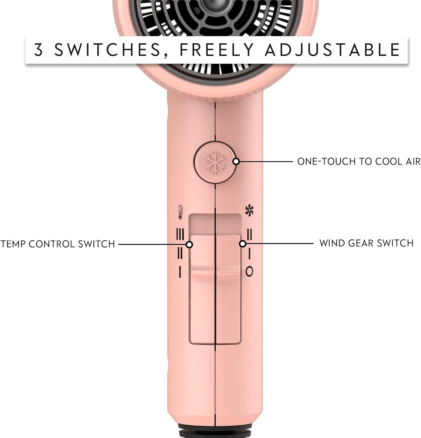 Hair Dryer with Diffuser, Blow Dryer for Women | Advanced Ionic Technology -  BigGreenBear.com Beauty Products 24.55 USD Big Green Bear