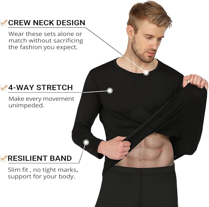 Lightweight moisture-wicking long johns for layering under winter work clothes