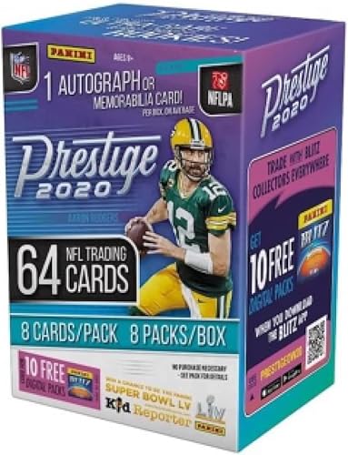 2020 Panini PRESTIGE FOOTBALL BLASTER BOX 1 Auto Or Jersey Card