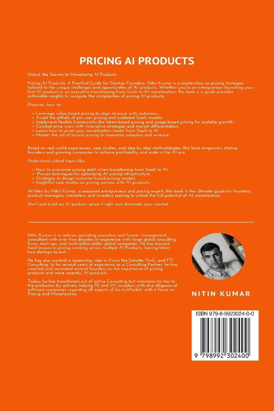 Pricing AI Products: The Monetization Playbook for Startup Founders Paperback -  BigGreenBear.com Book 21.76 USD Big Green Bear