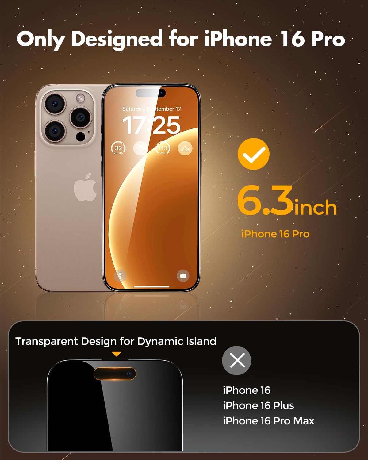 UNBREAKcable Privacy Screen Protector for iPhone 16 Pro, Full Coverage(2 Pack) -  BigGreenBear.com cell phone 23.99 USD Big Green Bear