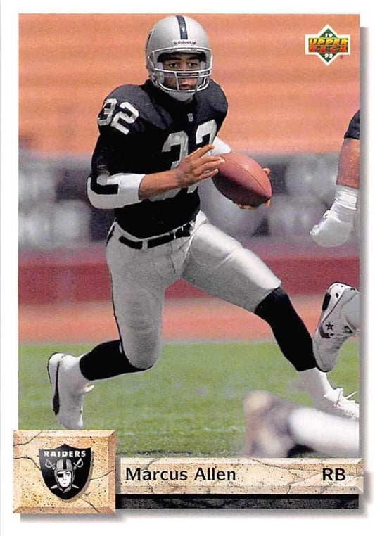 1992 Upper Deck #211 Marcus Allen Los Angeles Raiders NFL Football Card NM-MT -  BigGreenBear.com Football card 1.98 USD Big Green Bear