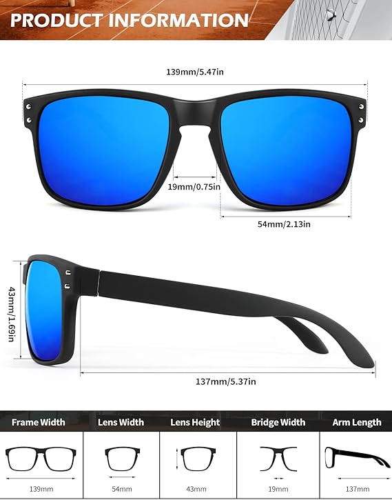 Polarized Vintage Sunglasses for Men & Women – UV Protection Biggreenbear.com Big Green Bear
