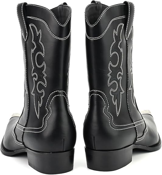 Cowboy Boots for Men Western Men's Boots with Classic Embroidered Slip Resistant Durable -  BigGreenBear.com cloth 59.99