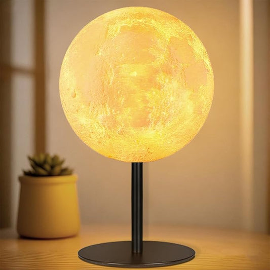 Moon Lamp Small Table Lamp Dimmable 30 Modes, Nightstand Desk Lamp