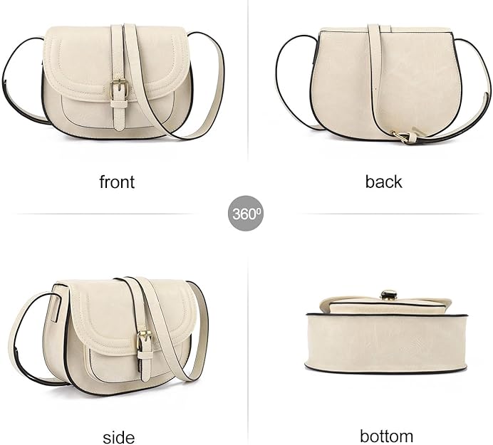 Crossbody Bags for Women, Small Saddle Purse -  BigGreenBear.com HANDBAGS 29.99 USD Big Green Bear