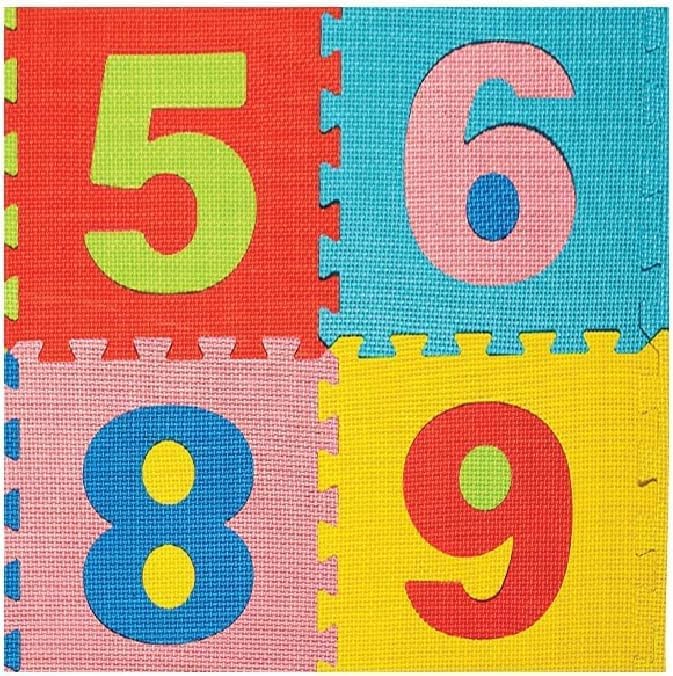 Foam Play Mat for Baby Kids 12x12-10 Interlocking Foam Puzzle Floor Mat Tiles