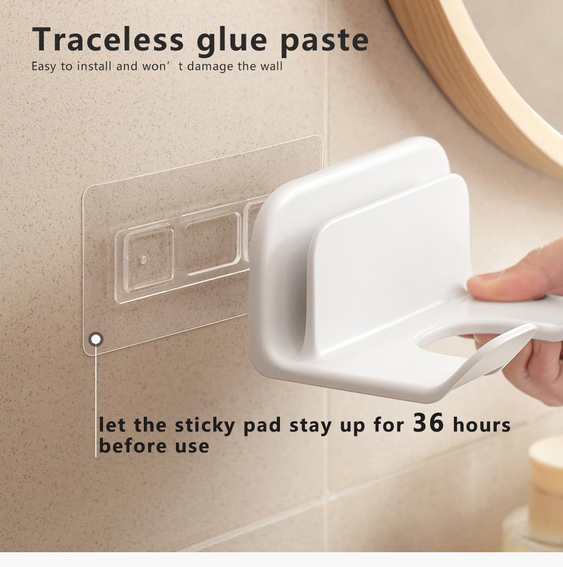 Universal Hair Dryer Holder, Blow Dryer Hanger Wall Mount -  BigGreenBear.com Beauty Products 11.39 USD Big Green Bear