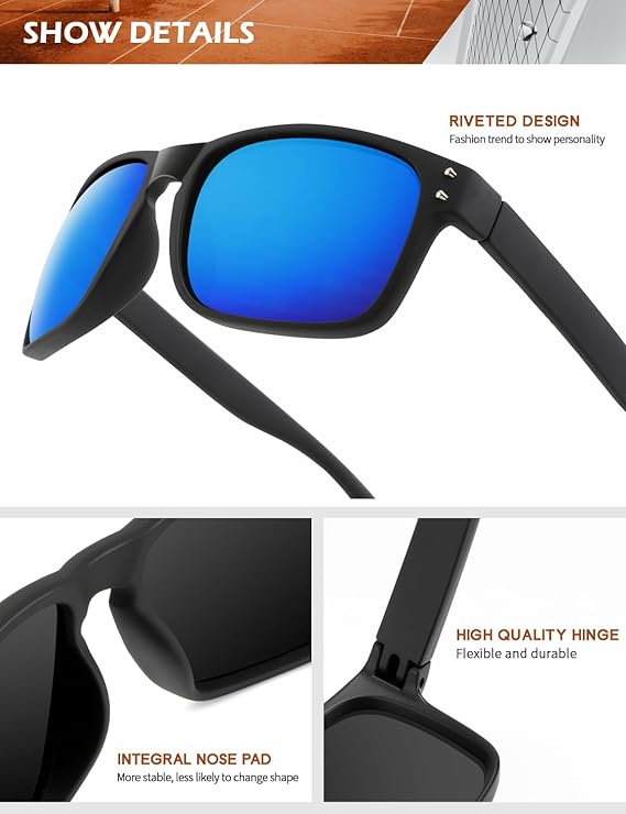 Polarized Vintage Sunglasses for Men & Women – UV Protection Biggreenbear.com Big Green Bear