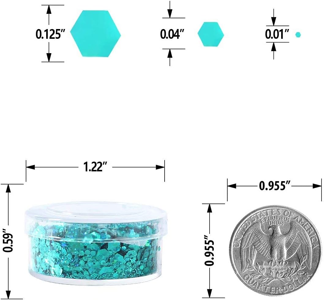 Holographic Chunky Glitter, Set of 12