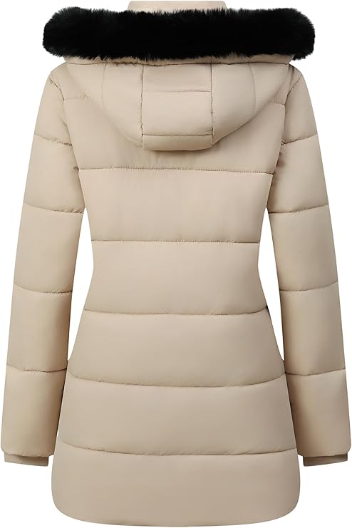 Women's Winter Coat Long Waterproof Parka - Warm Snow Jacket -  BigGreenBear.com clothing 59.00 USD Big Green Bear