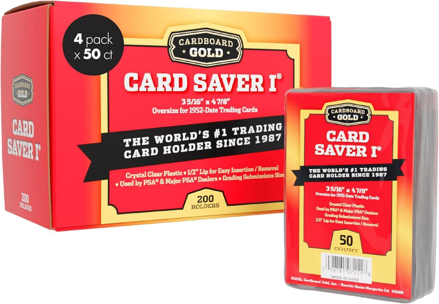 1-200 Count - Semi Rigid Card Holder, Trading Card Protectors -  BigGreenBear.com Baseball cards 29.99 USD Big Green Bear