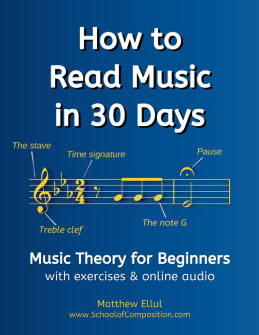 How to Read Music in 30 Days: Music Theory for Beginners -  BigGreenBear.com Book 19.95 USD Big Green Bear