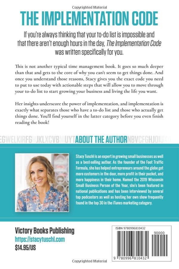The Implementation Code: Unlock the Secret to Getting It All Done Paperback -  BigGreenBear.com Book 10.99 USD Big Green Bear