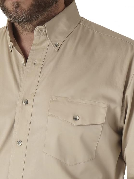 Wrangler Men's Painted Desert Basic Shirt-Tan -  BigGreenBear.com clothing 0.00 USD Big Green Bear