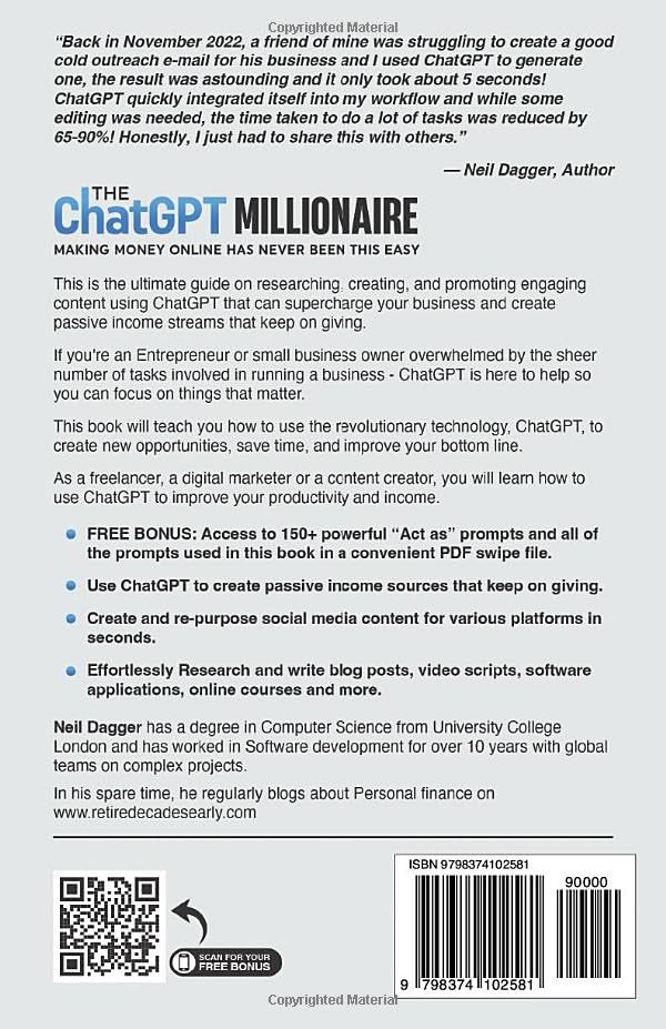 The ChatGPT Millionaire: Easy Ways to Make Money Online with AI