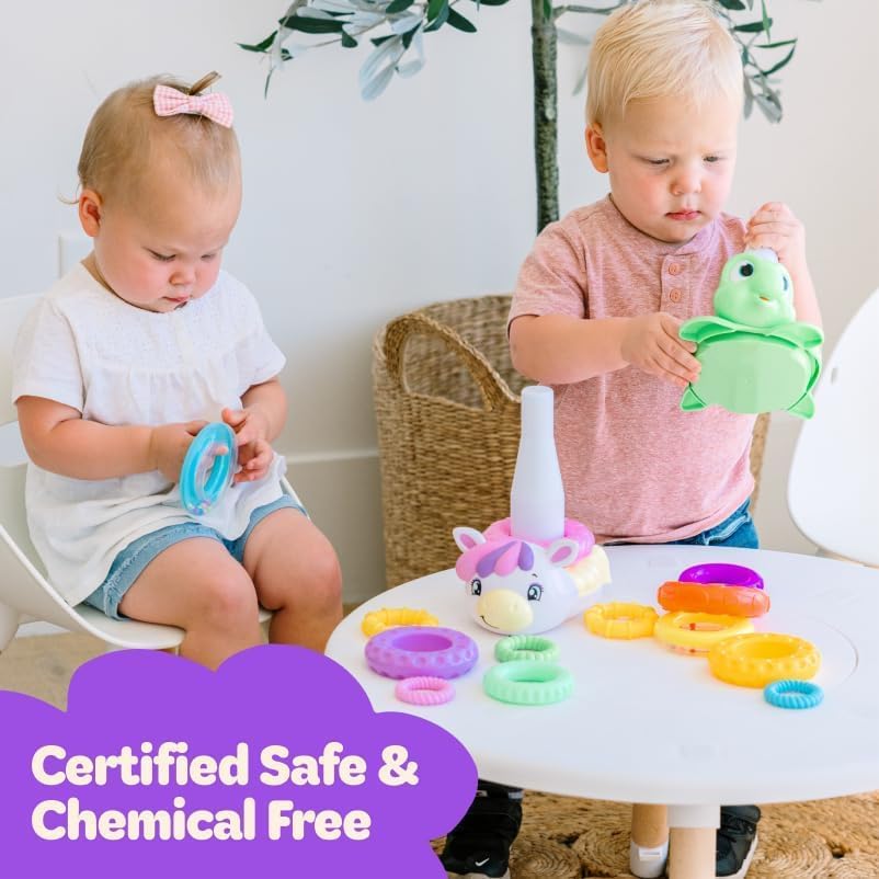 Baby Stacking Toy | Includes 7 Unique Rings | Montessori Development