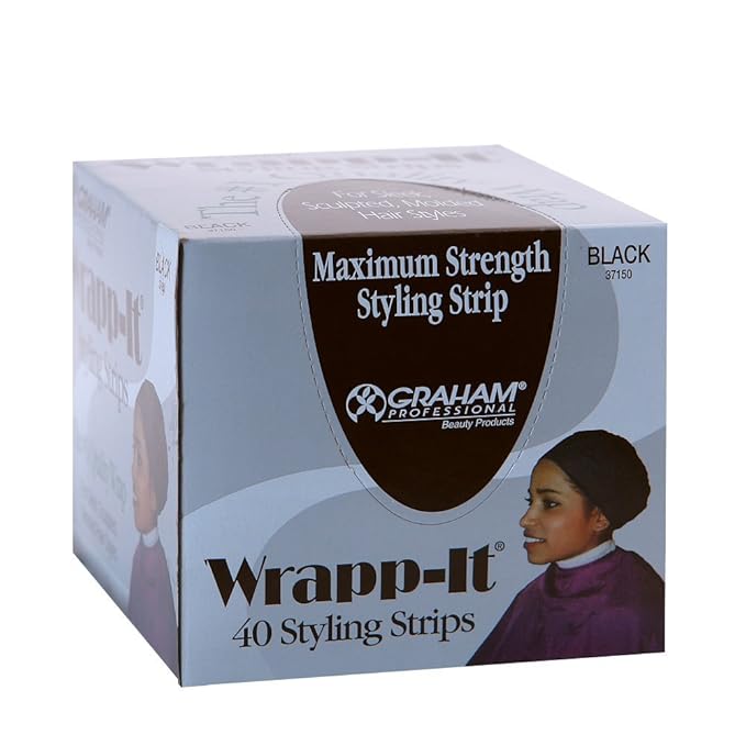 Wrapp-it Styling Strips for Natural Hair Wrap and Molded Styles (40 Strips) -  BigGreenBear.com Beauty Products 7.99 USD Big Green Bear