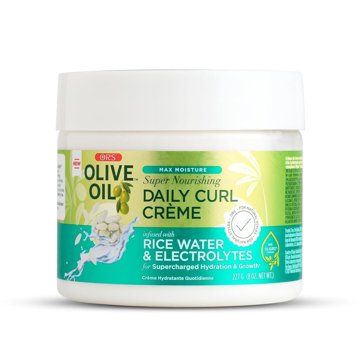 Olive Oil Max Moisture Super Nourishing Daily Curl Crème infused with Rice Water & Electrolytes -  BigGreenBear.com Beauty Products 12.35 USD Big Green Bear
