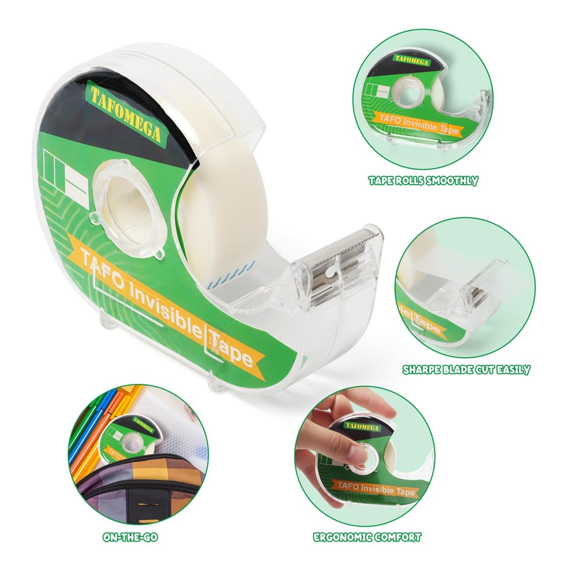 Invisible Clear Tape Bulk Rolls,12 Packs