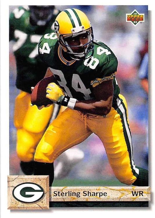 1992 Upper Deck #252 Sterling Sharpe Green Bay Packers NFL Football Card NM-MT -  BigGreenBear.com Football card 1.98 USD Big Green Bear