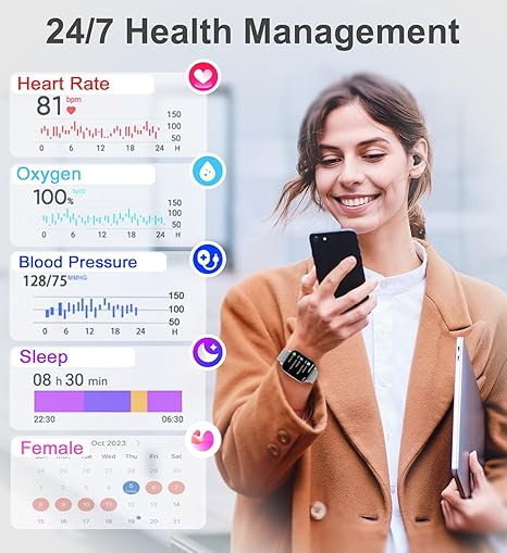 Smart Watch for Women, Answer/Make Call Smartwatch for iOS Android Phones -  BigGreenBear.com SMART WATCH 59.23