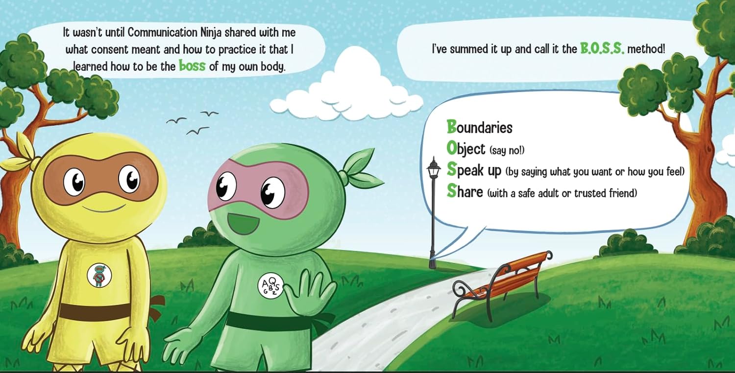 Consent Ninja: A Children’s Picture Book about Safety, Boundaries, and Consent (Ninja Life Hacks) Paperback -  BigGreenBear.com Book 12.99 USD Big Green Bear