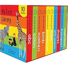 My First Library: Boxset of 10 Board Books for Kids: Board book