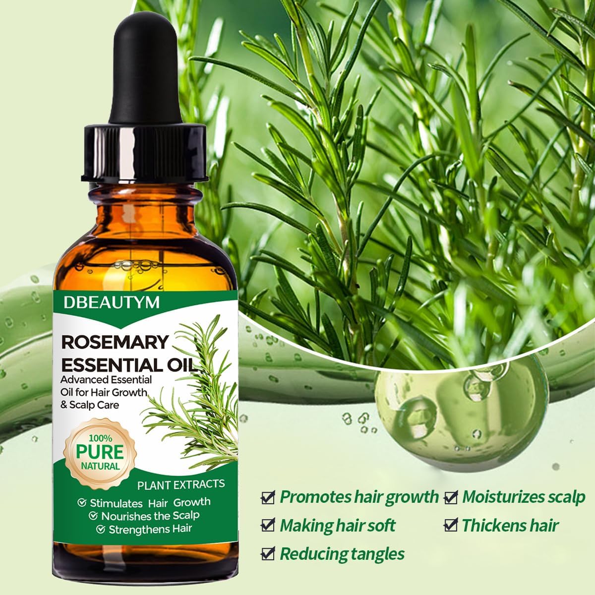 Collagen Hair Treatment Hair Mask & Rosemary Hair Growth Oil -  BigGreenBear.com Beauty Products 9.95 USD Big Green Bear