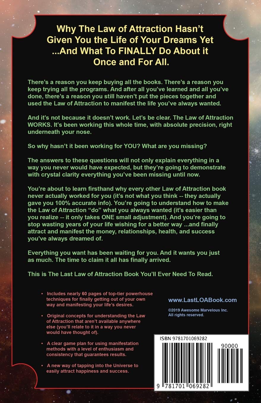 The Last Law of Attraction Book You'll Ever Need To Read: by Andrew Kap -  BigGreenBear.com Book 17.99 USD Big Green Bear