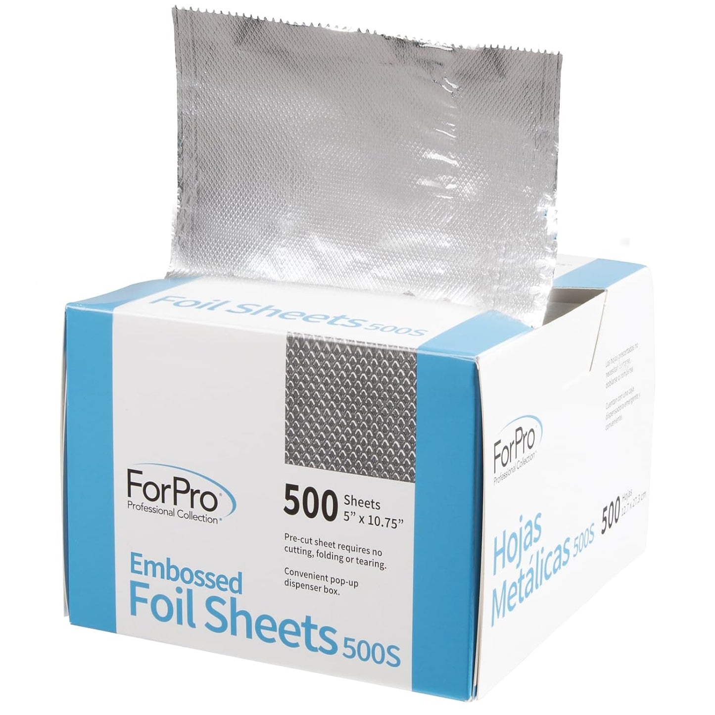 ForPro Professional Collection Embossed Foil Sheets 500S, Aluminum Foil, Pop-Up Dispenser -  BigGreenBear.com Beauty Products 11.99 USD Big Green Bear