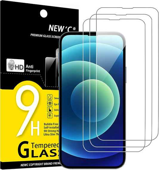 3 Pack Designed for iPhone 14, iPhone 13, iPhone 13 Pro Screen Protector (6.1 inches) -  BigGreenBear.com