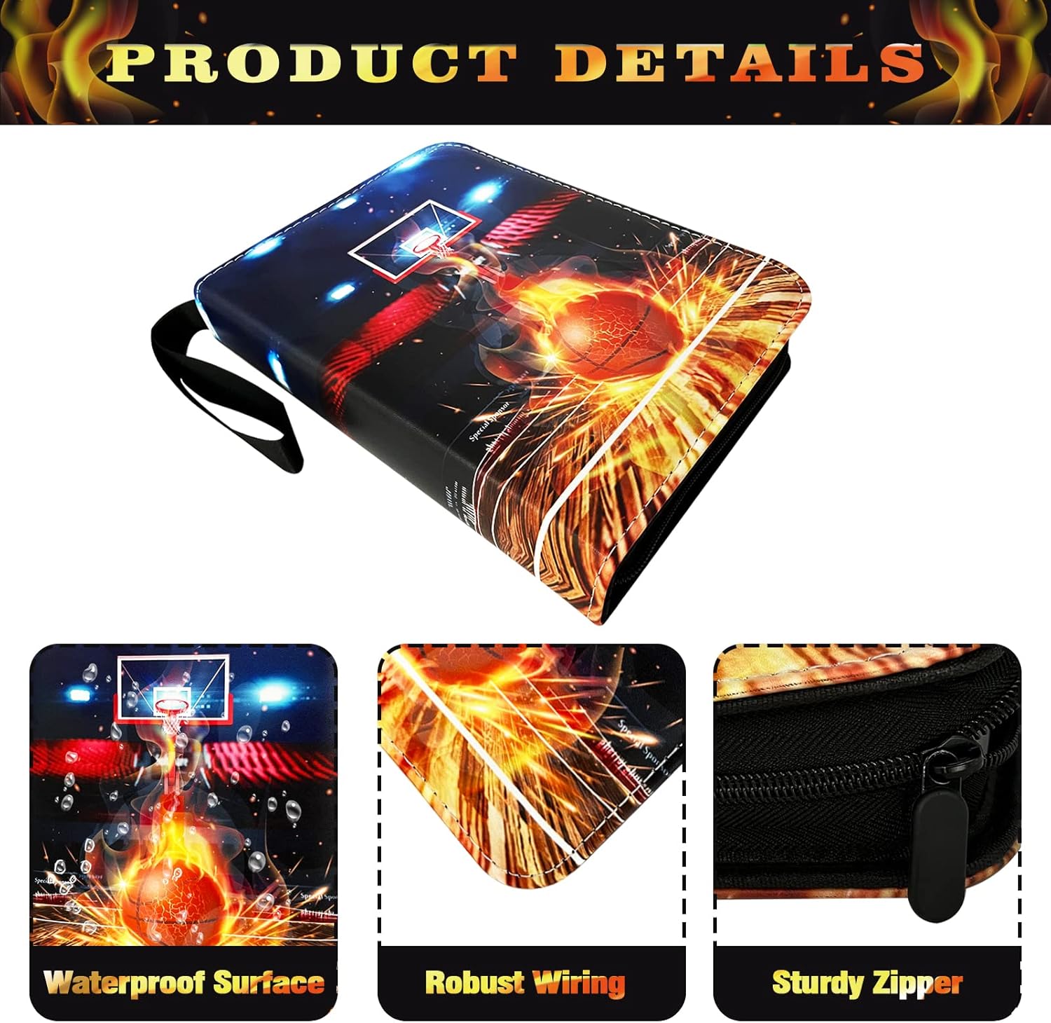 Basketball Card Binder 4 Pocket, Trading Card Binder with Sleeves Fits 400 Cards -  BigGreenBear.com Basketball cards 14.99 USD Big Green Bear