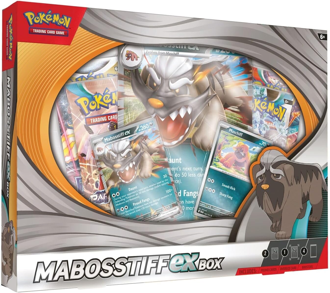 NEW! Pokemon TCG: MABOSSTIFF EX Box - 4 Packs, Promos