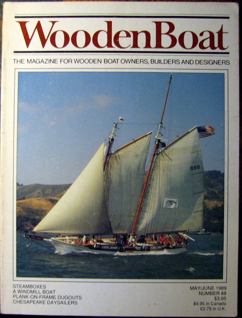 Wooden Boat No 88 May/June 1989 Single Issue Magazine -  BigGreenBear.com Magazine 24.95 USD Big Green Bear