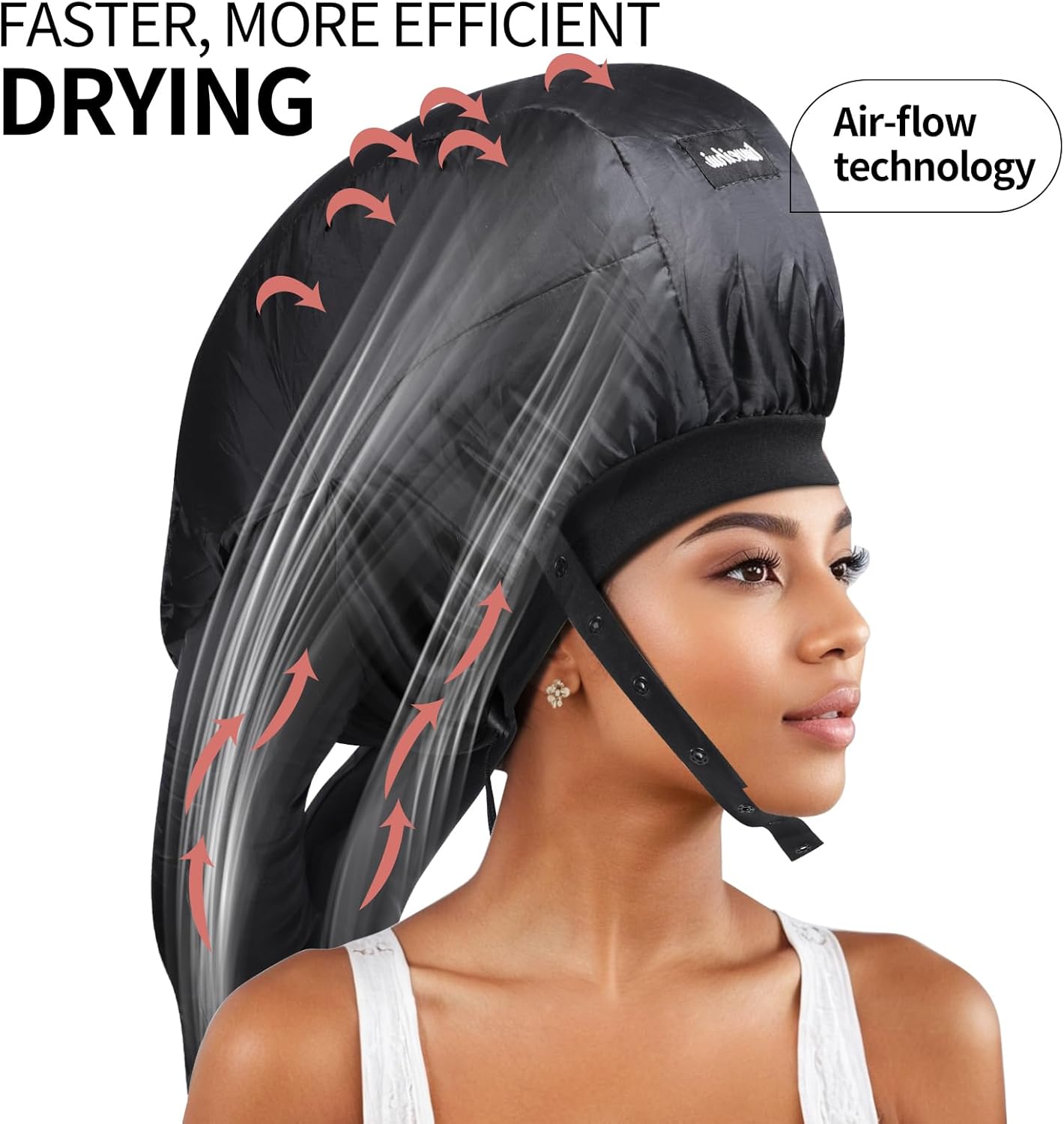 Large Bonnet Hooded Dryer Diffuser Attachment, Ideal Hair Diffuser for Curly Hair -  BigGreenBear.com Beauty Products 9.99 USD Big Green Bear