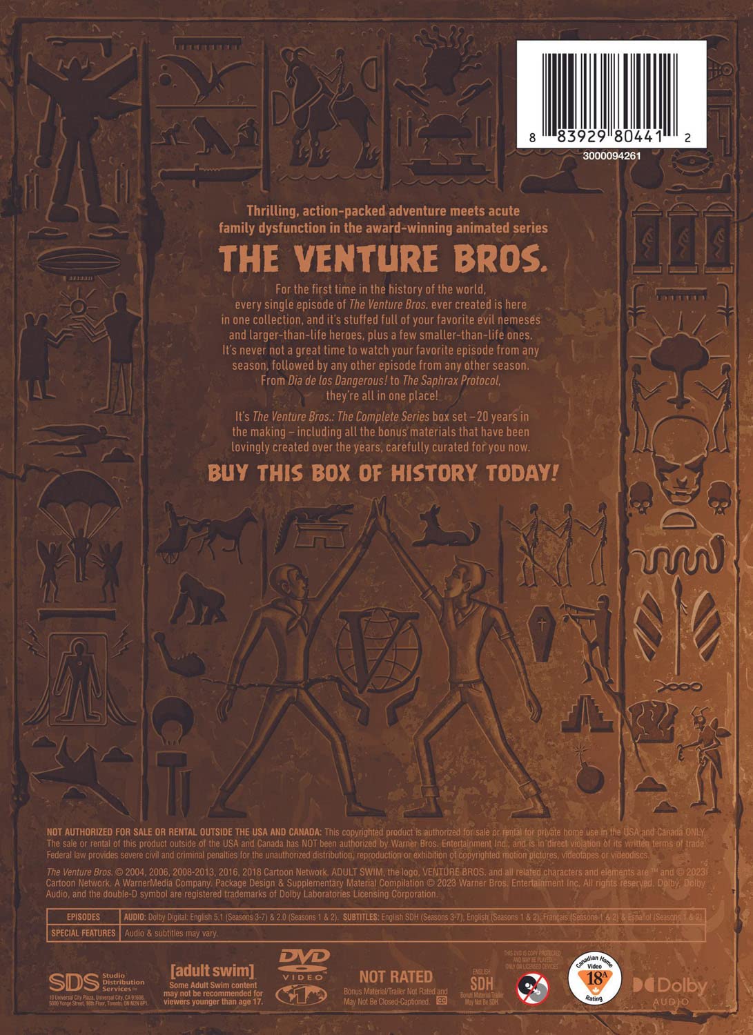 THE VENTURE BROS.: The Complete TV Series (DVD 14-Disc Set) -  BigGreenBear.com tv shows 24.95 USD Big Green Bear