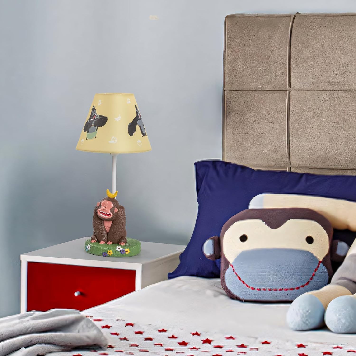 Adorable Chimpanzees Style Bedside Kids Table Lamp, 16 Inch Desk Lamp -  BigGreenBear.com Lighting 29.99 USD Big Green Bear
