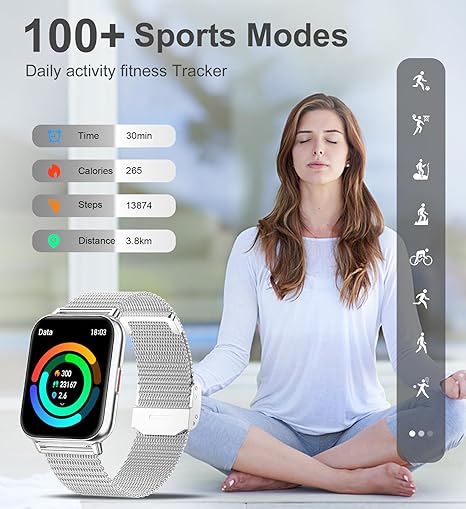 Smart Watch for Women, Answer/Make Call Smartwatch for iOS Android Phones -  BigGreenBear.com SMART WATCH 59.23