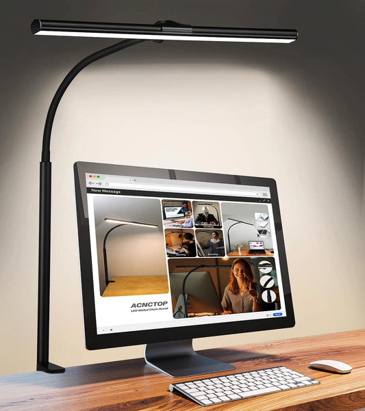 Desk Lamp for Office Home - 25 Lighting Modes Adjustable LED Desk Lamp