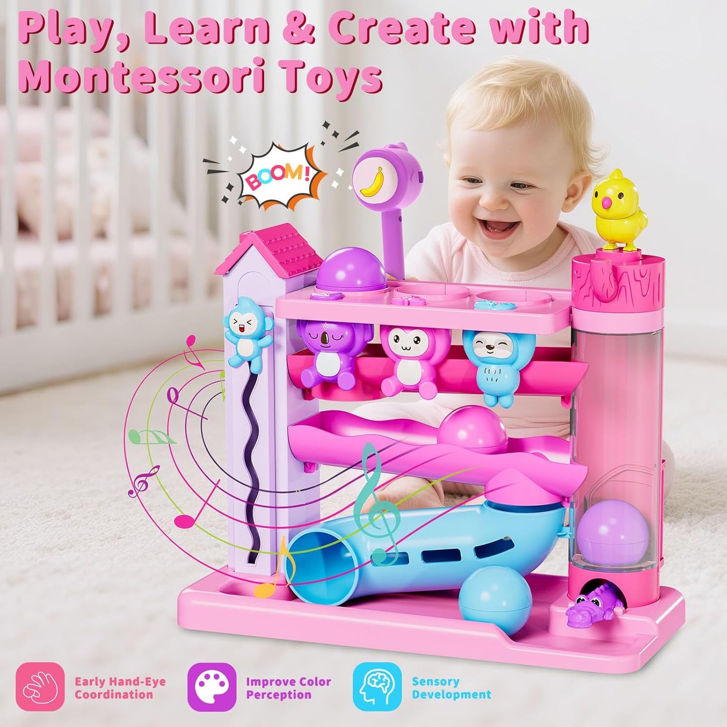 Musical Toddler Toys  Educational Baby Toys with Bilingual Toddler Learning -  BigGreenBear.com BABY TOYS 29.99 USD Big Green Bear
